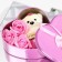Soap roses and a bear cub, set