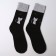 Socks female terry cat, black/gray color, size 23-25