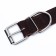Collar of two-layer leather on the suede, 3.5 cm, Osh 41-51 cm, brown
