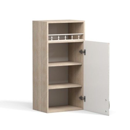 Acadity cabinet with shelf Angelica 450x300x920 Dub milk/ash-1