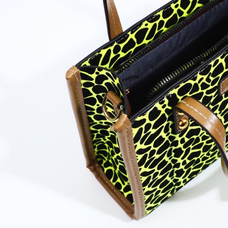 Bag Female Tout with zipper, green color-6