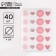 Stickers for the business “We will be happy to review”, 40 pcs, 4 x 4 cm