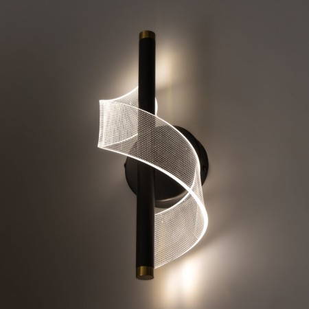 Bra "spiral" Led 3000k black 30x13x13cm-4