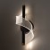 Bra "spiral" Led 3000k black 30x13x13cm