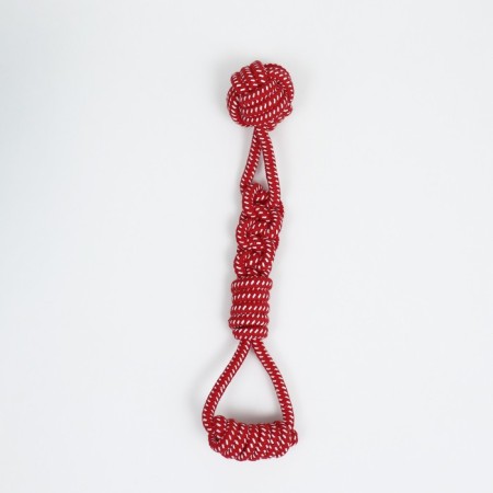 A wicker cable toy with a pen, up to 38 cm, up to 180 g, ball 7 cm, red-1