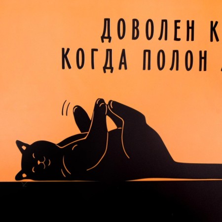 Rug for a bowl "Satisfied cat", 43x28 ​​cm-4