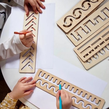 The game developing wooden "magic ruler"-5