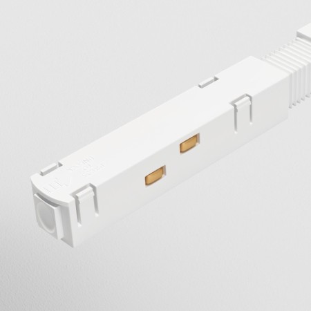 The line of power connector for the track system Technical tra004PC-22W, 19.5x1.8x1.8 cm, white color-1