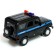 Metal machine "UAZ Hunter. Police ", inertia, 1:24, light and sound