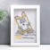 Photo frame plastic L-3 10x15 cm, white
