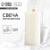 Interior candle "twisted", white
