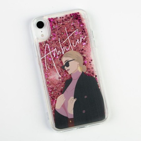 IPhone XR phone case with sparkles inside Ambition, 7.6 × 15.1 cm-1