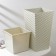 Kashpo for flowers with a “rattan” insert, insert 4.9 l, white color
