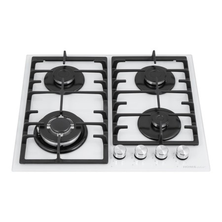 Honel Homsar HGG646WH, gas, 4 burners, white-7