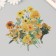 Plastic stickers "Summer flowers. Yellow" set 40 pcs 15x8 cm