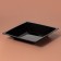 Plastic disposable plastic, 17.2 × 17.2 cm, square, deep, black