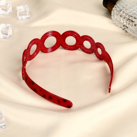 Hair cap "Amber Light" Rings, 4 cm, mix-1