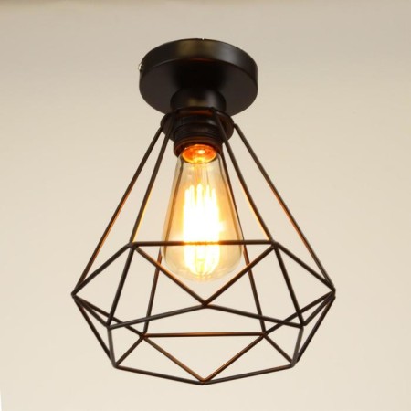Adri chandelier 1x60W E27 Black 16x16x18 cm Bayerlux-1