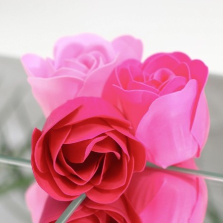 Soap roses, colored shades, set of 12 pcs.-3