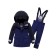 Ski costume for a boy, dark blue color, height 98 cm