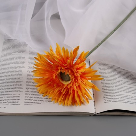 Artificial flowers "chrysanthemum lux" d-11sm, 40 cm, orange