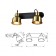 Lamp wall-flowing spot RIVOLI LENORE 2H14, 40 watts rotary with a switch
