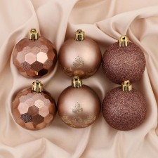Set of balls plastic D-6 cm, 9 pcs 