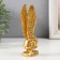Souvenir Polystone "Angel hugs knees" gold 5x3.5x14 cm