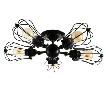 Loofer chandelier 5he27 40W Black 50x50x14.5cm BayerLux-3