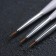 A set of confectionery brushes for decorating a deed, 3 pcs