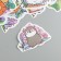Plastic stickers "on the pond" set 60 pcs 10x12 cm