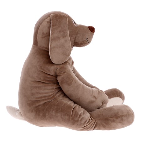 Soft toy "Charlie dog", beige-gray color, 85 cm-2
