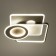 Causteen with PDD "Squares" LED 160W black and white 48x48x6.5 cm Bayerlux