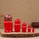 Tanya nesting doll, red dress, 5 doll, 16 cm