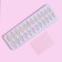Falbled nails, 24 pcs, with adhesive plates, form of almonds, matte/holography, beige color