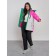 Ski jacket female winter, size 46, pink color