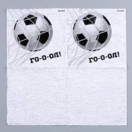 Napkins single -layer “football”, 24 × 24 cm, in a set of 20 pcs.-4