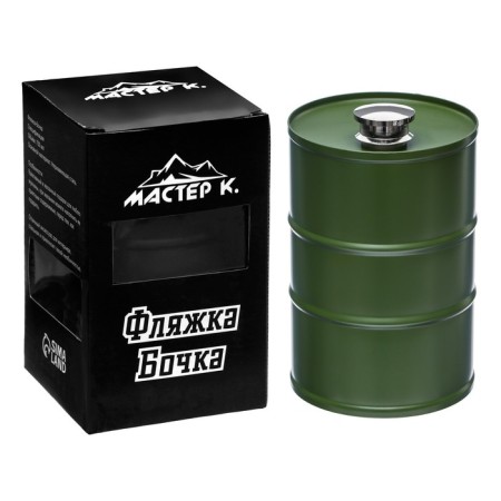 Flaw for alcohol and water, 750 ml, stainless steel, gift, army, 25 oz
