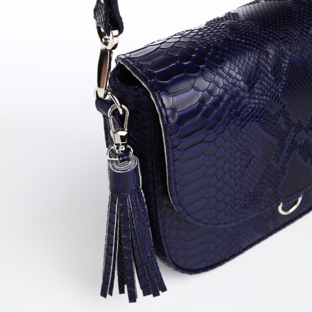 Women's bag Textura, messenger, small size, blue color-3