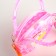 Bag's bag with lightning, pink color