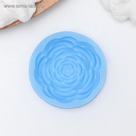 Mold "Beautiful Rose", silicone, 5.7 × 5.7 × 1.2 cm, color mix-5