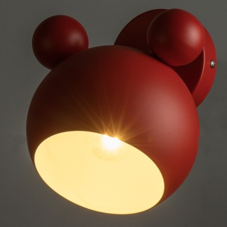 Bra "Barney" E27 40W Red 20x20x20cm-2