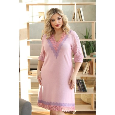 Women's dress, size 56, pink color-9