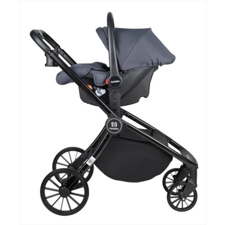 Stroller 3 in 1 Farfello Baby Shell BBS-004, Gray color-17