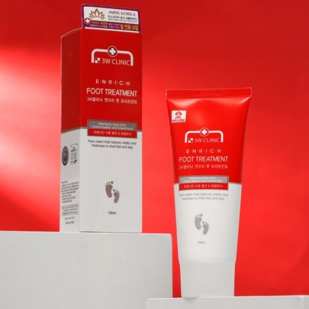 Foot cream 3W Clinic Enrich Foot Treatment, 100 ml