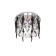 Economic light lamp, DF1048CR+CL+BK, makh 50W GU5.3, color chromium