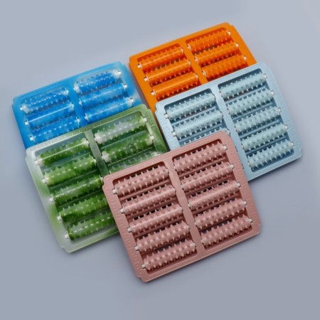 Massage "Drums", 26 × 22 × 5 cm, 5 rows, color mix-5