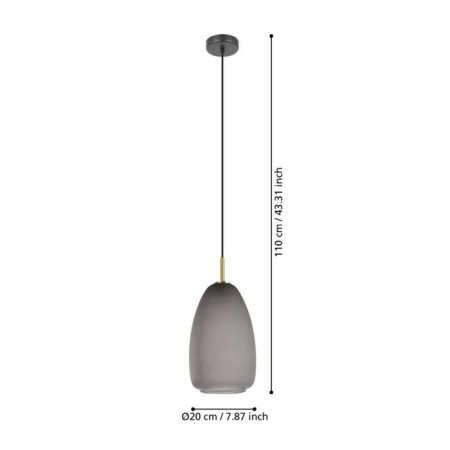 ALOBRASE suspension ceiling lamp, 1x40W E27-4