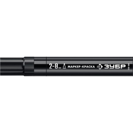 Marker-color construction bison MK-800 06327-2, wedge-shaped, 2-8 mm, black