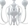 Bergamamo chandelier 6he14 40w is white-chromium 60x60x97 cm